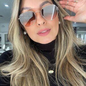 Ray Ban ROUND METAL FULL COLOR gold/grey gradient RB3447JM 91963 50 sunglasses ROUND METAL Sunglasses in Arista Gold and G-15 Green  main image 2